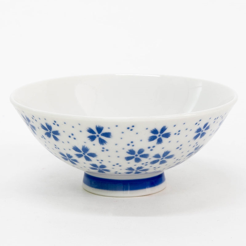 Chén bát sứ Nhật Bản, chén bát ăn cơm 11.5cm  (Sakura xanh), dùng được lò vi sóng