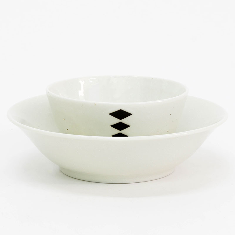 Tô sứ Nhật Bản, tô đại, bát ô tô, bát tô canh, bát ăn mì 17cm (Modern Diamond), dùng được lò vi sóng thương hiệu 