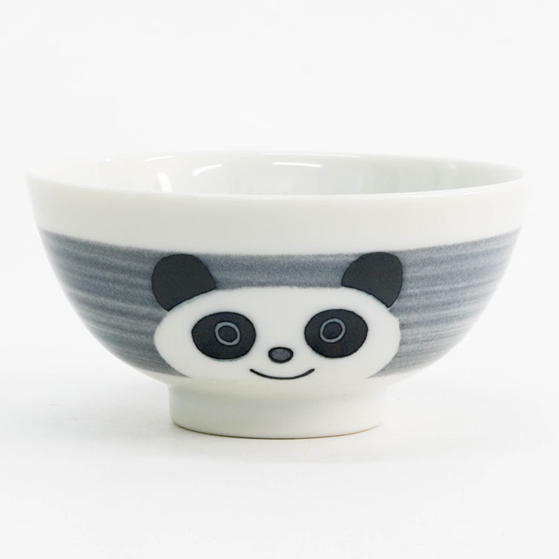 Chén bát sứ Nhật Bản, chén bát ăn cơm 10.5cm (Gấu Panda), dùng được lò vi sóng thương hiệu 