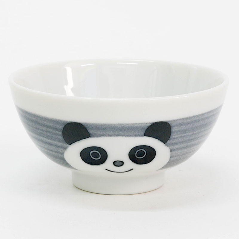 Chén bát sứ Nhật Bản, chén bát ăn cơm 10.5cm (Gấu Panda), dùng được lò vi sóng