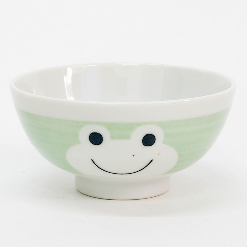 Chén bát sứ Nhật Bản, chén bát ăn cơm 10.5cm (Ếch con), dùng được lò vi sóng