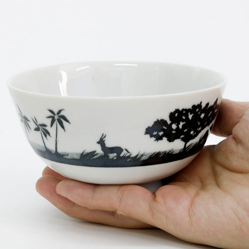 Chén bát sứ Nhật Bản, chén bát ăn cơm 11cm (Savanna), dùng được lò vi sóng thương hiệu 