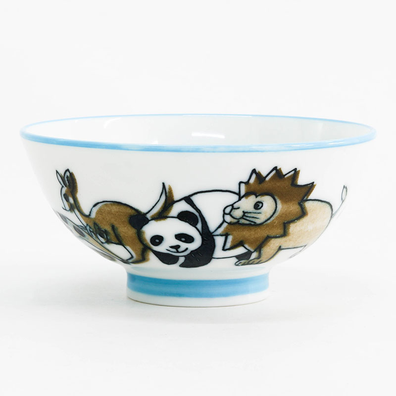 Chén bát sứ Nhật Bản, chén bát ăn cơm 11cm (Safari xanh), dùng được lò vi sóng thương hiệu 