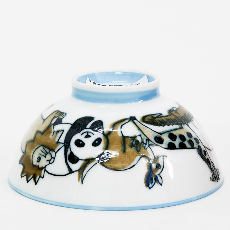 Chén bát sứ Nhật Bản, chén bát ăn cơm 11cm (Safari xanh), dùng được lò vi sóng thương hiệu 