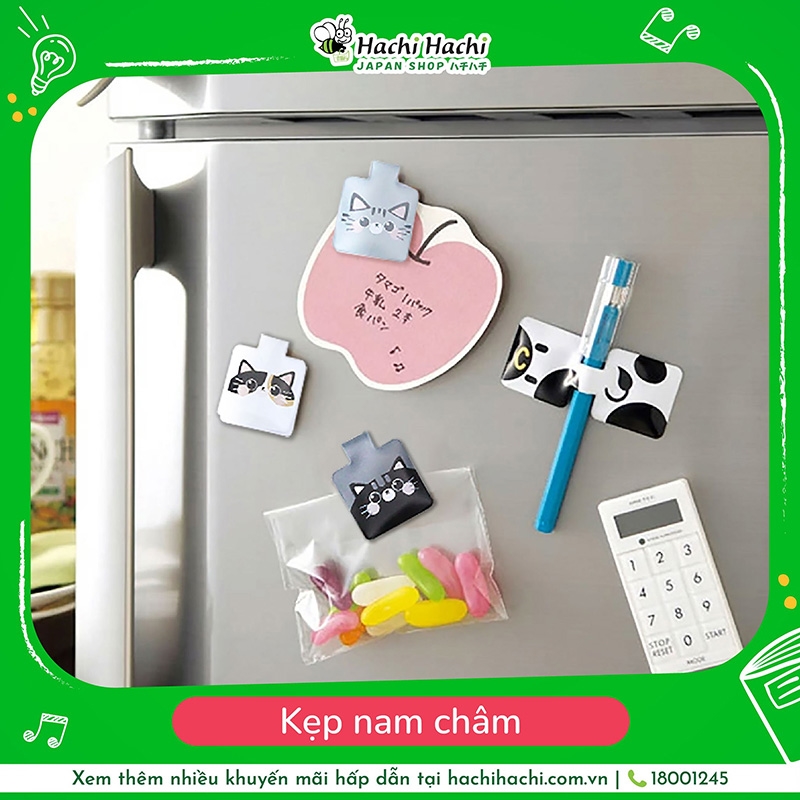 Kẹp nam châm 3 cái (Nhiều mẫu)-Giao mẫu ngẫu nhiên thương hiệu 