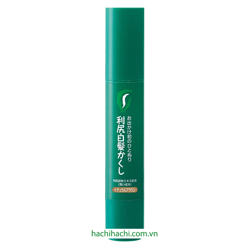 Bút nhuộm tóc phủ bạc tạm thời Rishiri 20g (Nâu sẫm) thương hiệu 