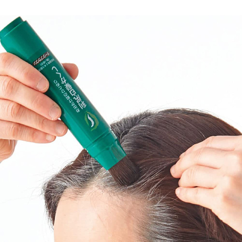 Bút nhuộm tóc phủ bạc tạm thời Rishiri 20g (Nâu sẫm) thương hiệu 