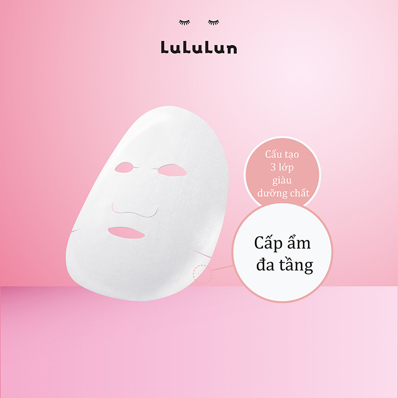 Mặt nạ dưỡng trắng Nhật Bản Lululun Face Mask Precious White Clear 4KS 7 miếng thương hiệu 