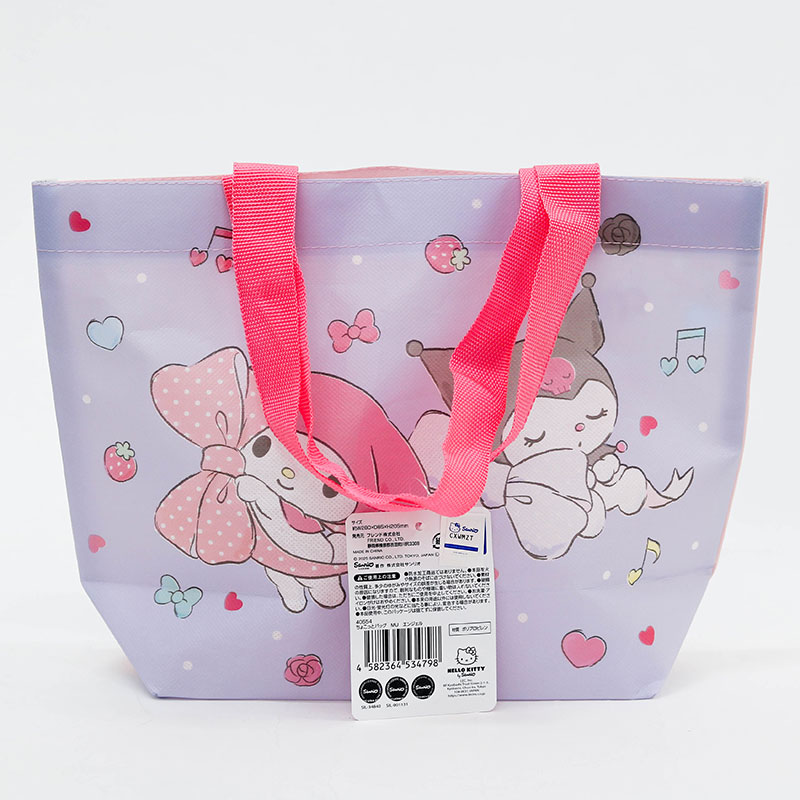 Túi Tote quai xách họa tiết My Melody Kuromi 28x20.5cm thương hiệu FRIEND