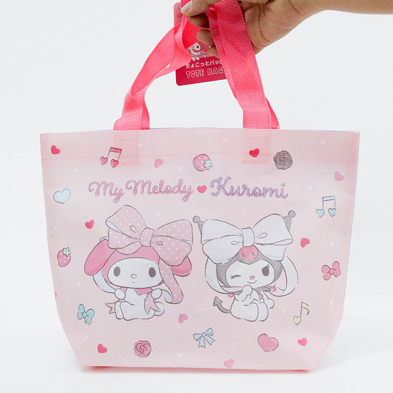 Túi Tote quai xách họa tiết My Melody Kuromi 28x20.5cm thương hiệu FRIEND