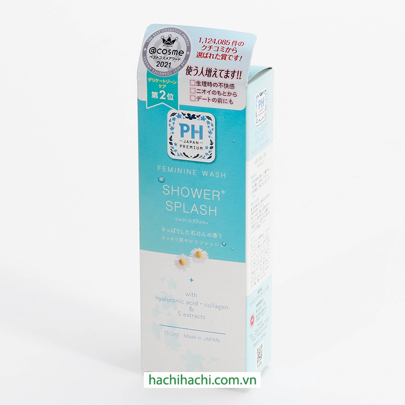 Dung dịch vệ sinh phụ nữ PH Japan hương xà phòng thanh mát 150ml (xanh da trời) thương hiệu 