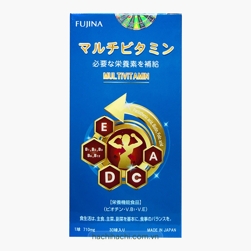 TPBVSK: Viên uống Multivitamin Fujina 30 viên thương hiệu FUJINA