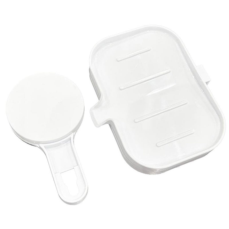 Khay đựng xà bông có móc dán 13x11.1cm thương hiệu 