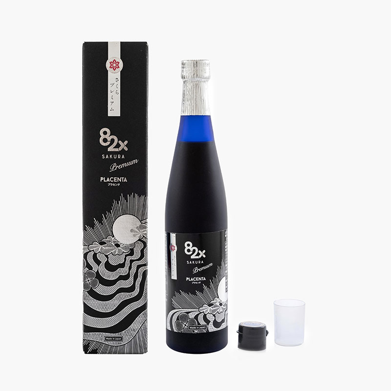 TPBVSK: Nước uống Placenta Nhật Bản 82X 450000 Sakura Premium 500g, giảm lão hóa, da sáng mịn, đàn hồi