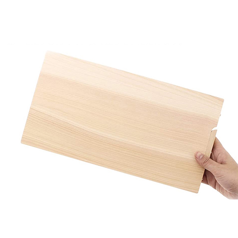 Thớt gỗ Hinoki Nhật Bản cao cấp 36x20cm (Có chân đặt đứng) thương hiệu 