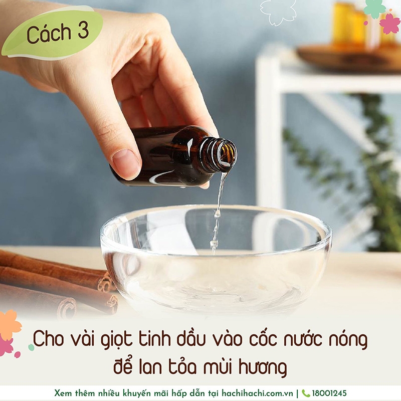 Tinh dầu gỗ Hinoki Nhật Bản 5ml (Hương hoa) thương hiệu 