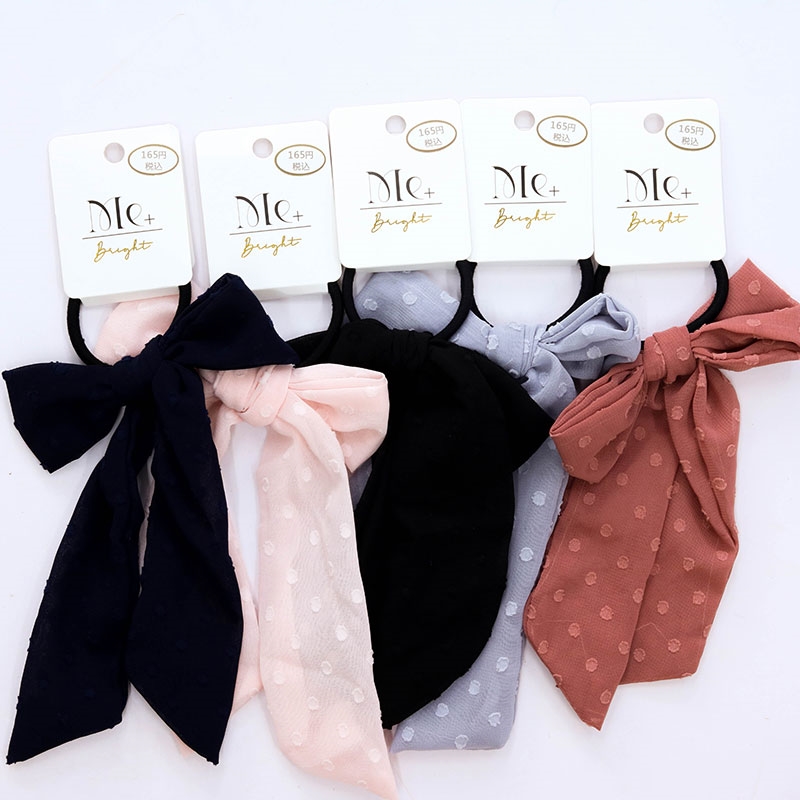 Dây cột tóc đính nơ dài (Nhiều mẫu)-Giao mẫu ngẫu nhiên thương hiệu T&T
