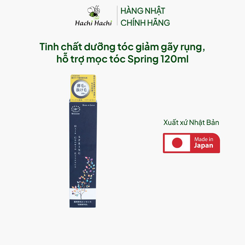 Tinh chất dưỡng tóc giảm gãy rụng, hỗ trợ mọc tóc Nhật Bản Spring 120ml thương hiệu 