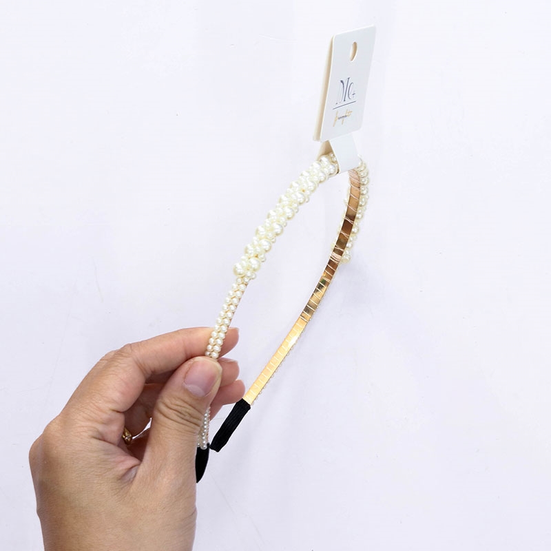 Băng đô cài tóc đính ngọc trai thương hiệu T&T