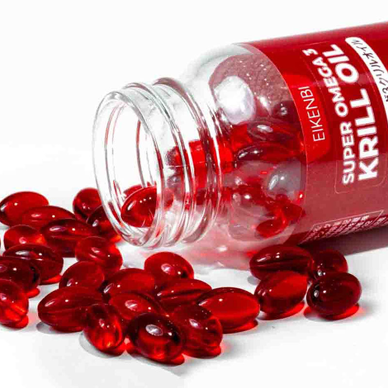 TPBVSK: Viên uống dầu nhuyễn thể Super omega 3 krill oil Eikenbi 60 viên, hỗ trợ chống oxy hoá thương hiệu EIKENBI