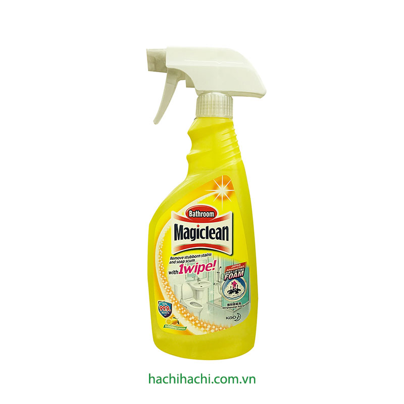 Nước tẩy rửa nhà tắm hương chanh Magiclean 500ml Diệt 99,9% vi khuẩn