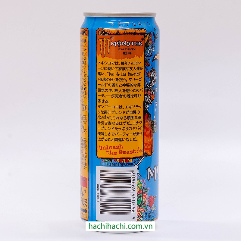 TPBS: Nước tăng lực Monster Energy Nhật Bản Mango Loco 355ml kết hợp cùng nước trái cây thương hiệu 