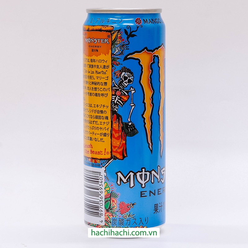TPBS: Nước tăng lực Monster Energy Nhật Bản Mango Loco 355ml kết hợp cùng nước trái cây thương hiệu 
