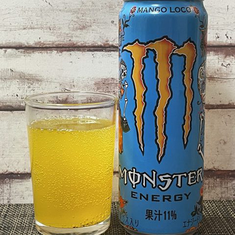 TPBS: Nước tăng lực Monster Energy Nhật Bản Mango Loco 355ml kết hợp cùng nước trái cây thương hiệu 
