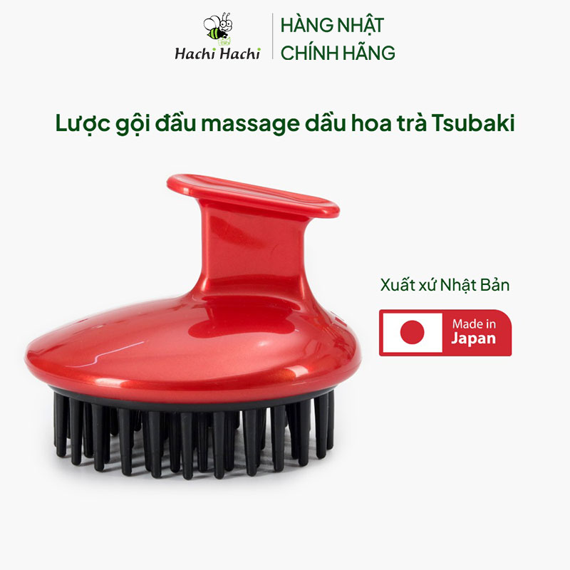Lược gội đầu massage dầu hoa trà Tsubaki thương hiệu TANOE