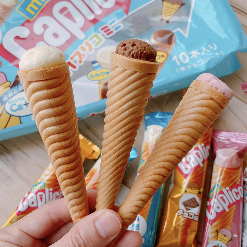 Bánh kem ốc quế Glico 91g (9.1gx10 cái) thương hiệu GLICO