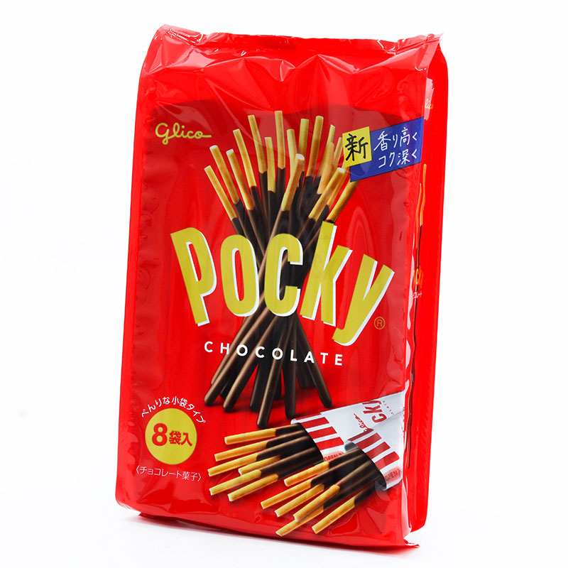 Bánh que Pocky Socola Nhật Bản 88g (8 gói) thương hiệu GLICO
