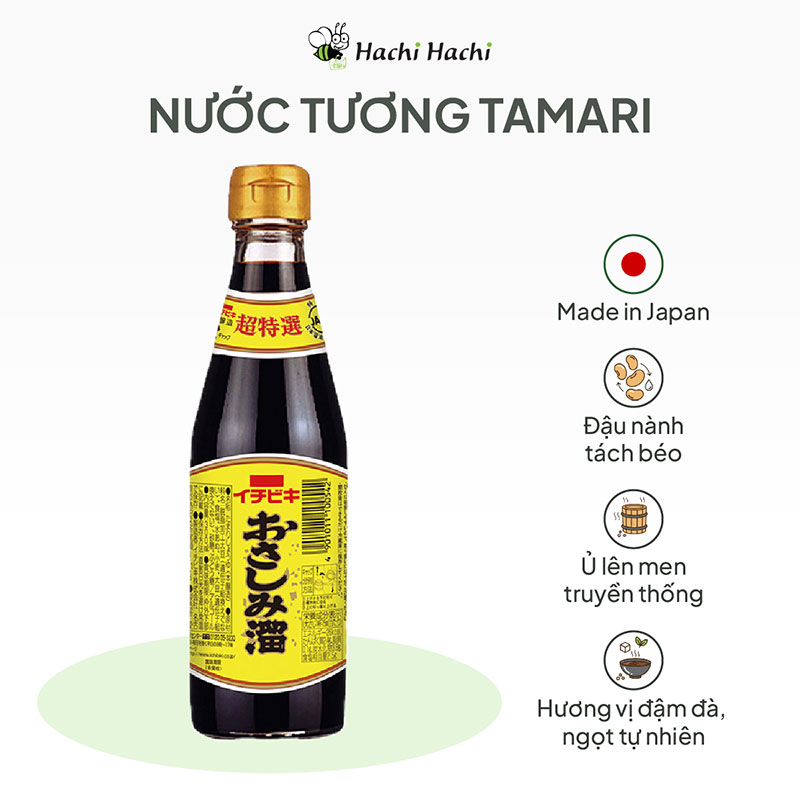 Nước tương Tamari Ichibiki 300ml thương hiệu 