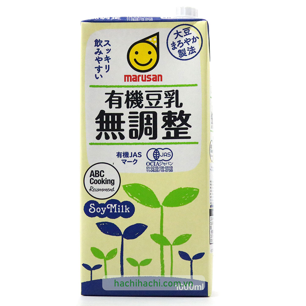 Sữa đậu nành hữu cơ Marusan không đường 1L  thương hiệu MARUSAN AI