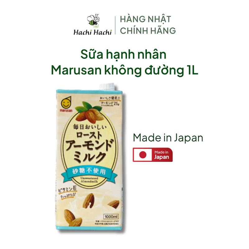 TPBS: Sữa hạnh nhân không đường Marusan 1L thương hiệu MARUSAN AI