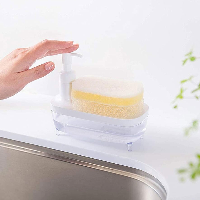 Hộp đựng xà bông và mút rửa chén 350ml thương hiệu OHE