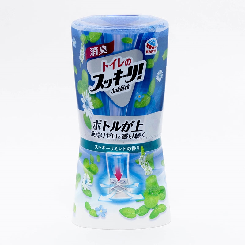 Hộp khử mùi phòng vệ sinh hương bạc hà Earth Sukki-ri 400ml thương hiệu EARTH BIO CHEMICAL