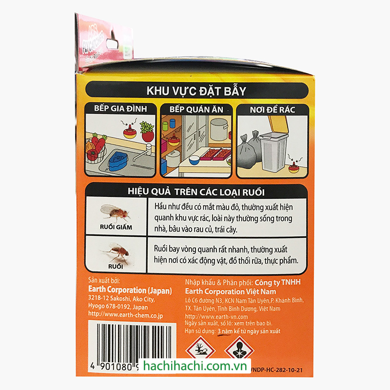 Bẫy diệt ruồi giấm ARS Fly catcher 35g thương hiệu EARTH BIO CHEMICAL