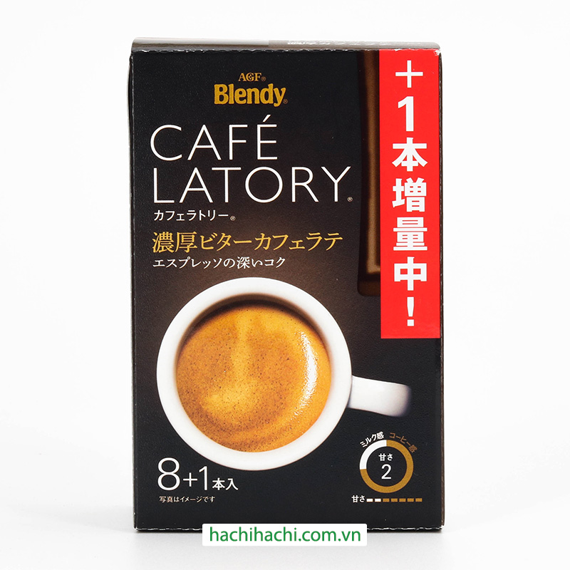 Cà phê Latte Blendy đậm đà 72g (9gx8gói) thương hiệu AJINOMOTO AGF