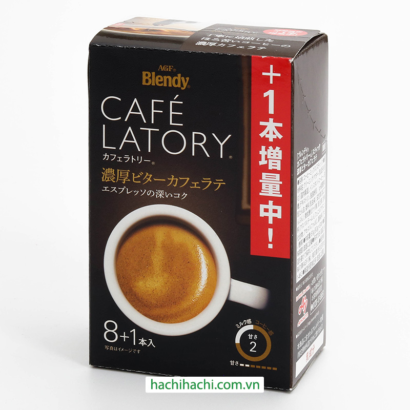 Cà phê Latte Blendy đậm đà 72g (9gx8gói) thương hiệu AJINOMOTO AGF
