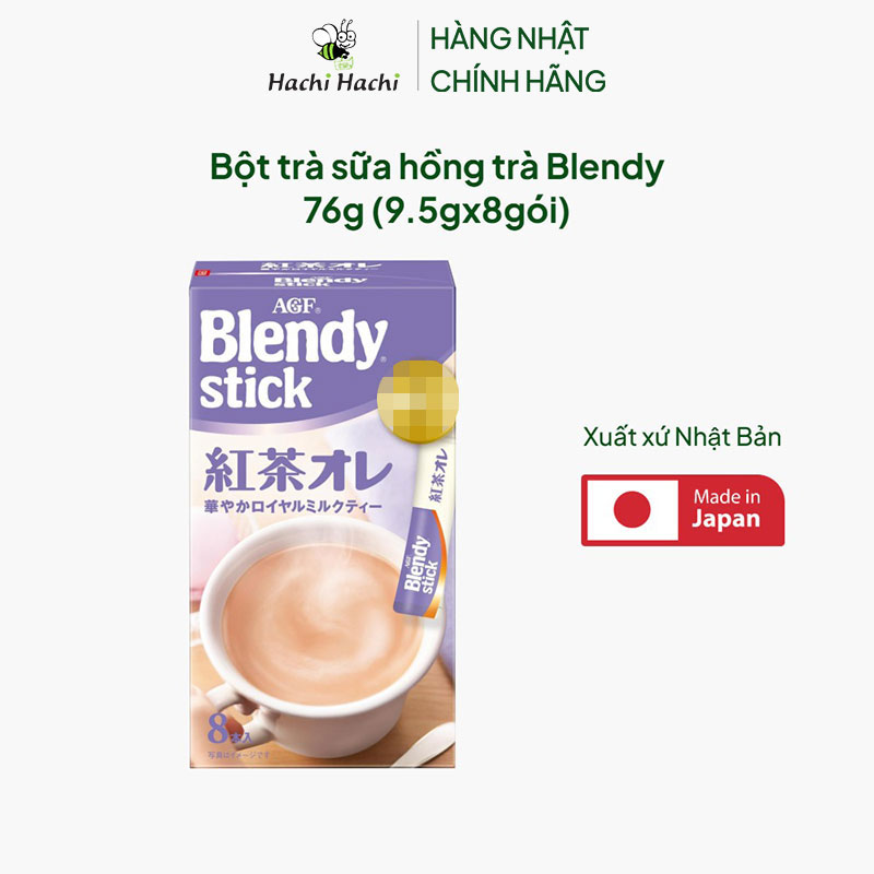 Bột trà sữa hồng trà Blendy 76g (9.5gx8gói) thương hiệu AJINOMOTO AGF