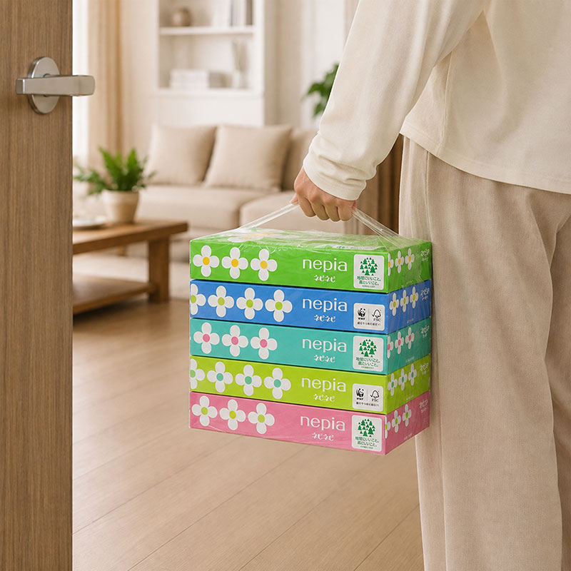 Khăn giấy lụa Nhật Bản Nepia Nepi Nepi hộp 2 lớp x 150 tờ thương hiệu 