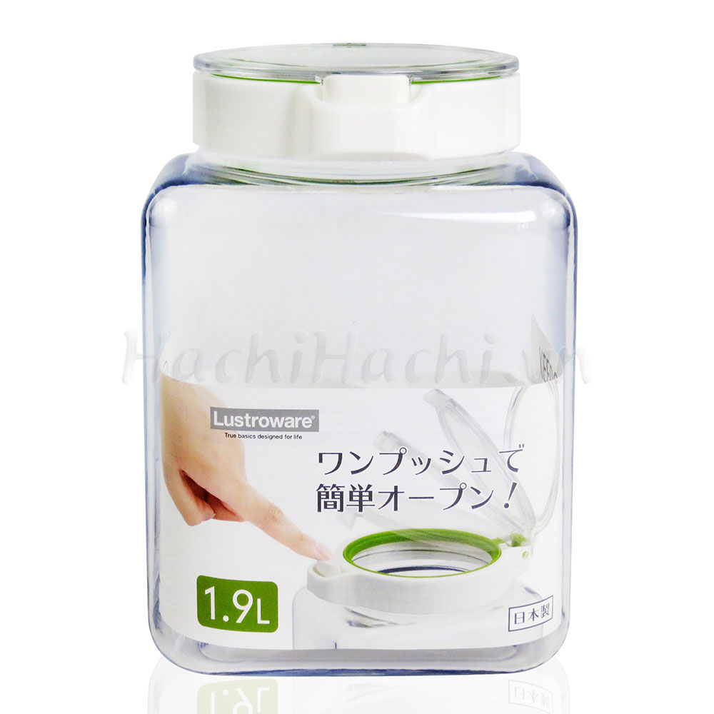 Hộp đựng thực phẩm nắp bật khóa chặt Lustroware 1.9L  thương hiệu IWASAKI INDUSTRY