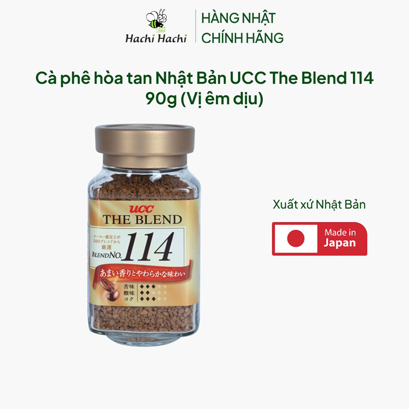 Cà phê hòa tan Nhật Bản UCC The Blend 114 90g (Vị êm dịu) thương hiệu UCC