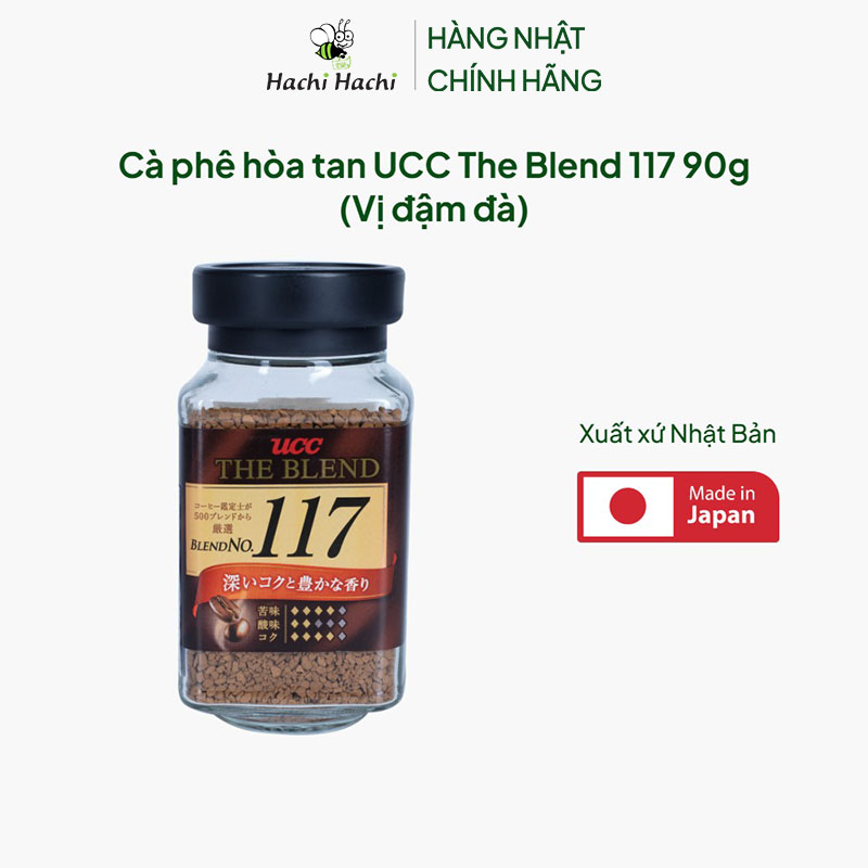 Cà phê hòa tan UCC The Blend 117 90g (Vị đậm đà) thương hiệu UCC