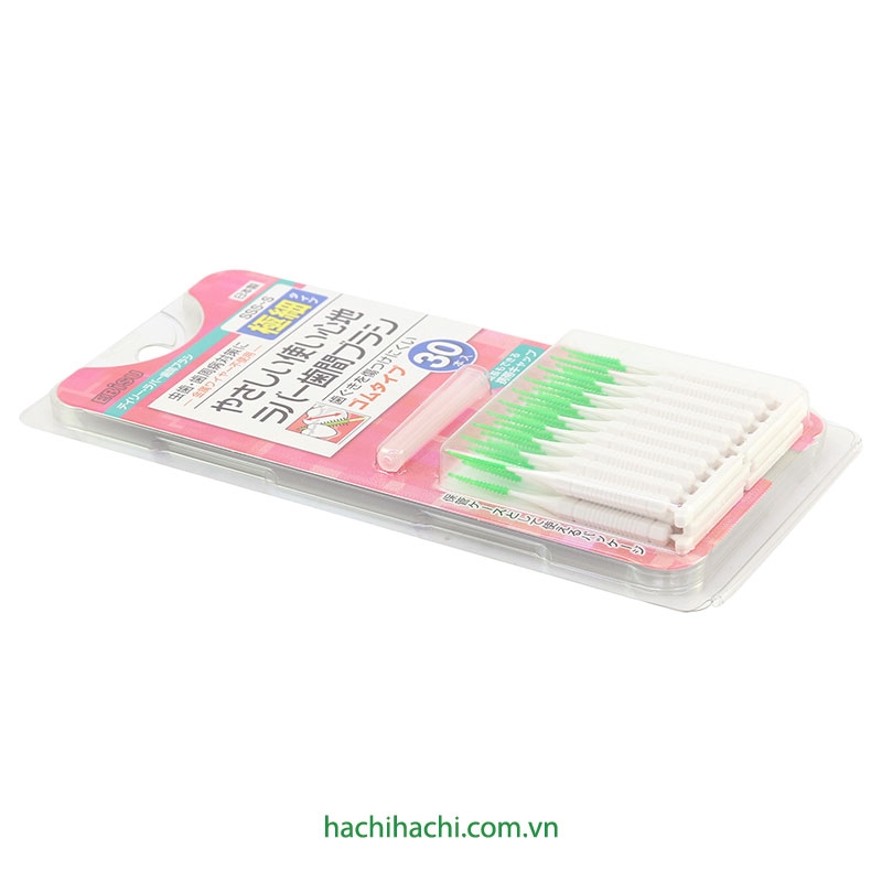 Tăm nha khoa cao su mềm Ebisu 30 cái (size SSS-S) thương hiệu EBISU
