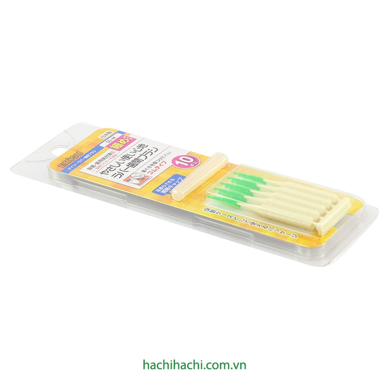 Tăm nha khoa cao su mềm Ebisu 10 cái (size SS-M) thương hiệu EBISU
