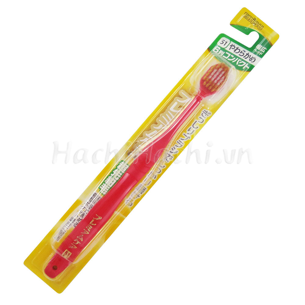 Bàn chải đánh răng Ebisu-Premium Care Compact S Loại mềm thương hiệu EBISU
