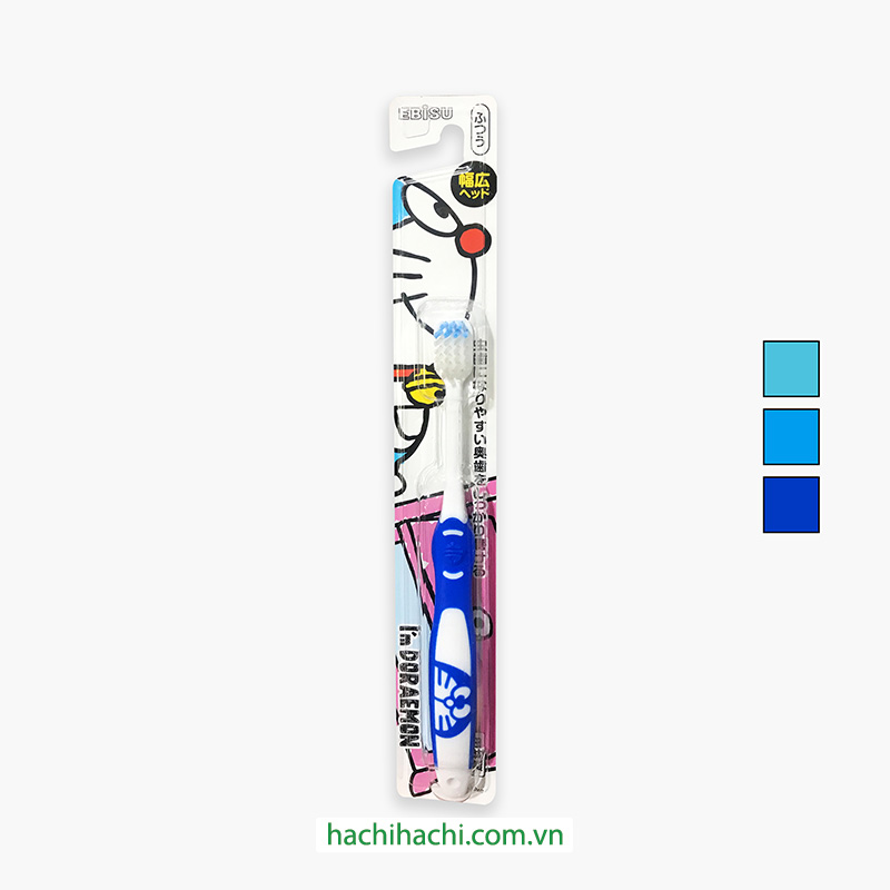 Bàn chải đánh răng cho bé từ 6 tuổi đầu rộng Ebisu Doraemon (Nhiều mẫu)-Giao mẫu ngẫu nhiên