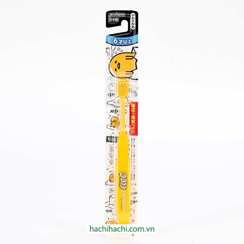 Bàn chải đánh răng cho bé từ 6 tuổi Ebisu Gudetama (Nhiều mẫu)-Giao mẫu ngẫu nhiên thương hiệu EBISU