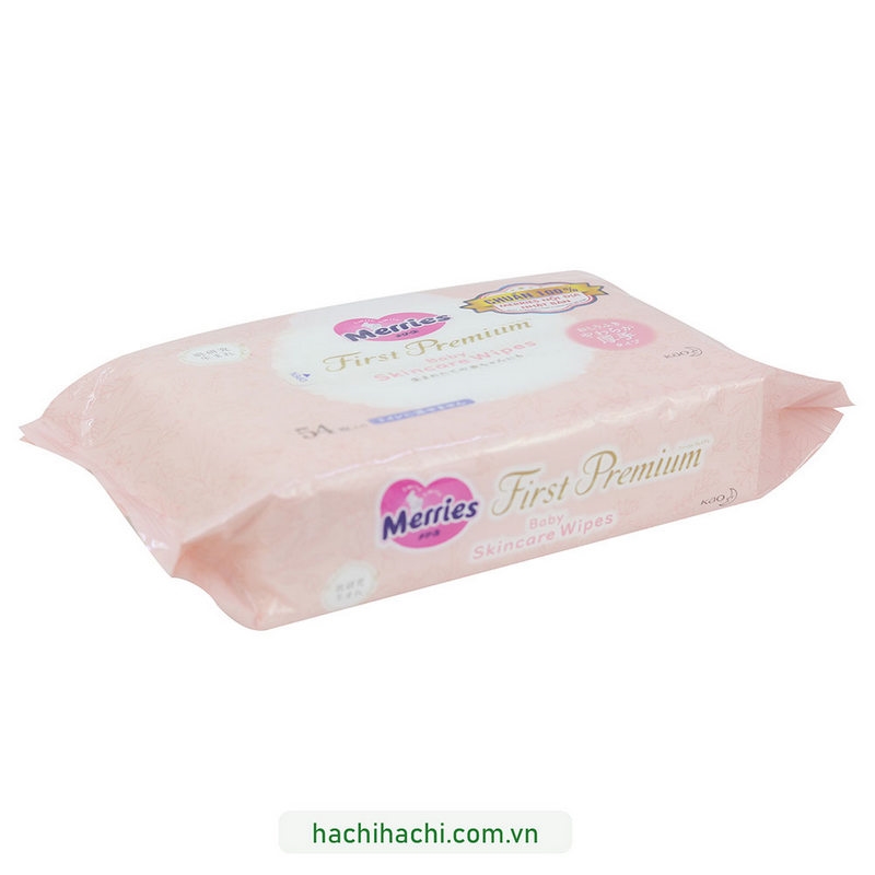 Khăn giấy ướt chăm sóc da trẻ em Merries 54 tờ  thương hiệu MERRIES